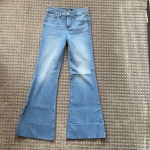 Express size 0 short wide leg jeans